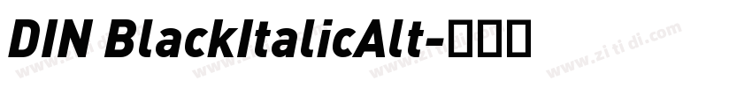 DIN BlackItalicAlt字体转换 DIN BlackItalicAlt字体转换